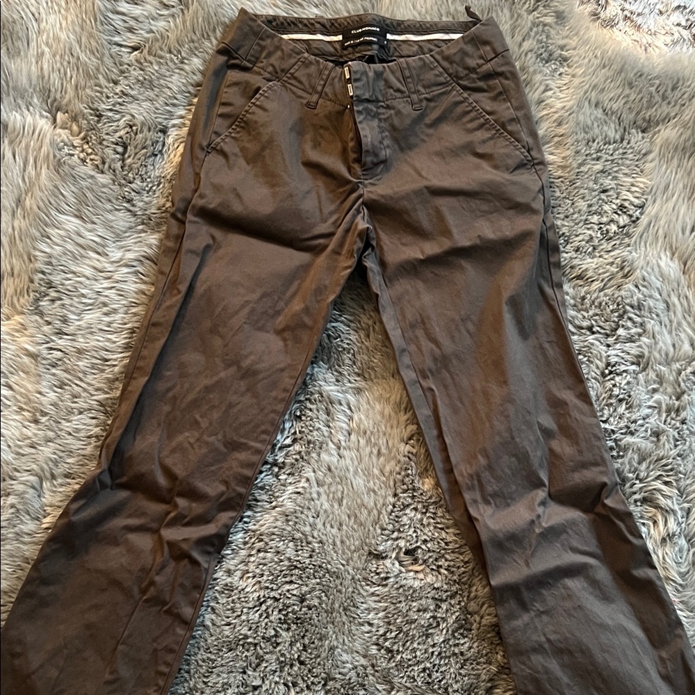 Club Monaco Chocolate Straight Leg Pants